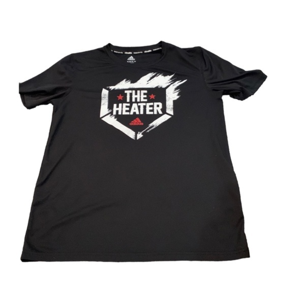 Adidas Boys Black Round Neck Short Sleeve Graphic T Shirt Size X‎ Large 18